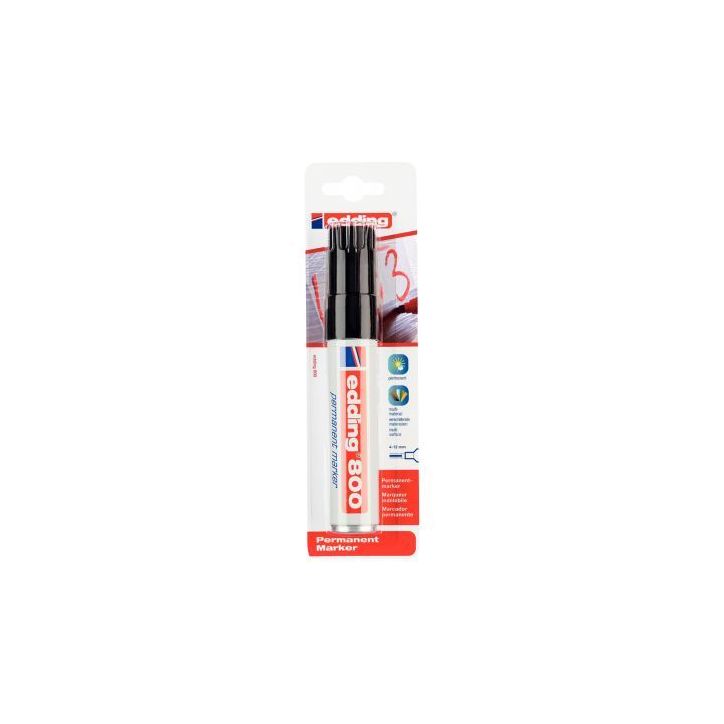 Blister de 1 marqueur permanent E800 noir 4-800-1-1001 EDDING