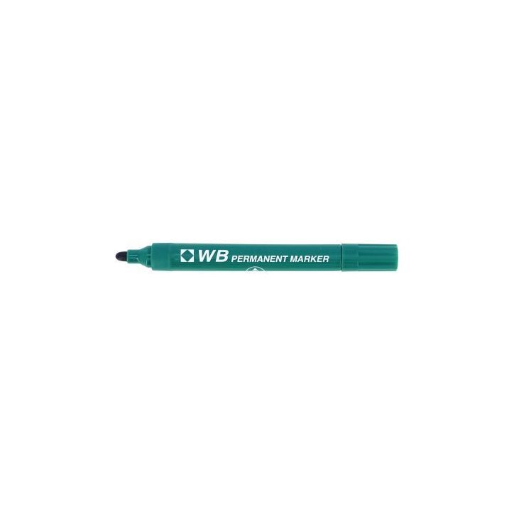 Marqueur permanent WB pointe ogive vert 860004 WB
