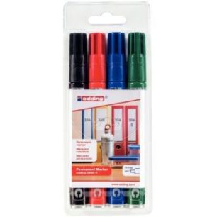 Achetez Blister de 4 marqueurs permanents 2000C assortis 4-2000C-4 EDDING pas cher sur Ma Rentrée S..