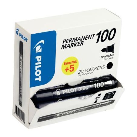 Achetez Pack de 20 marqueurs permanent 100 ogive dont 5 gratuit 3131910501268 PILOT pas cher sur Ma ..