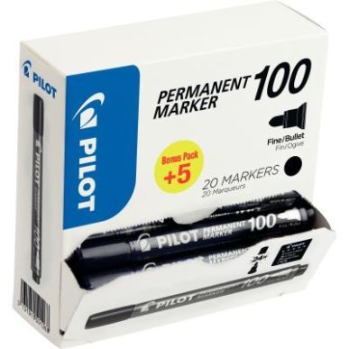 Achetez Pack de 20 marqueurs permanent 100 ogive dont 5 gratuit 3131910501268 PILOT pas cher sur Ma ..