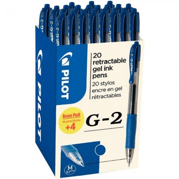Achetez Ecopack 20 stylos G2 bleu dont 4 offerts 3131910516477