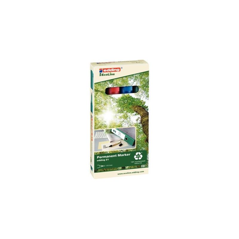 Achetez Marqueur permanent Ecoline ogive assorti 4-21-4 EDDING pas cher sur Ma Rentrée Scolaire