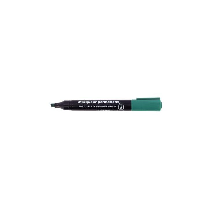 Marqueur permanent pointe biseautée 5mm vert 28213