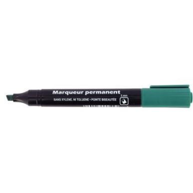 Achetez Marqueur permanent pointe biseautée 5mm vert 28213 pas cher sur Ma Rentrée Scolaire