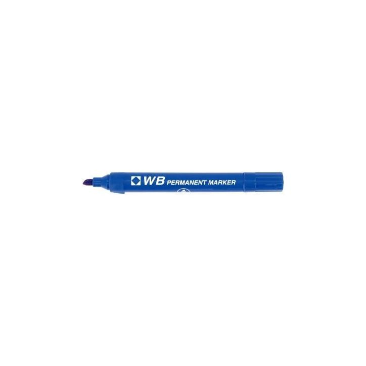 Marqueur permanent WB pointe biseautée bleu 860103 WB