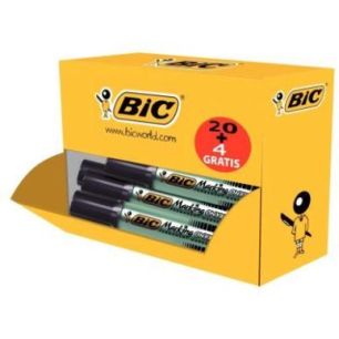 Pack de 24 marqueurs 1481 pointe biseautée dont 4 gratuits noir 942918 ONYX BIC Pack de 24 marqueurs 1481 pointe biseautée dont 4 gratuits noir 942918 ONYX BIC
