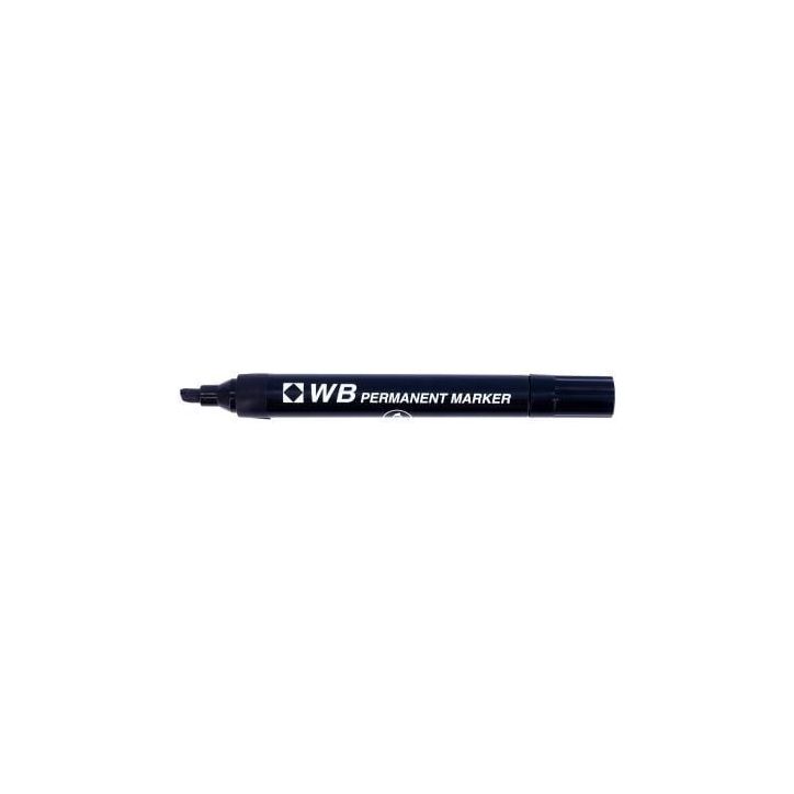 Marqueur permanent WB pointe biseautée noir 860101 WB