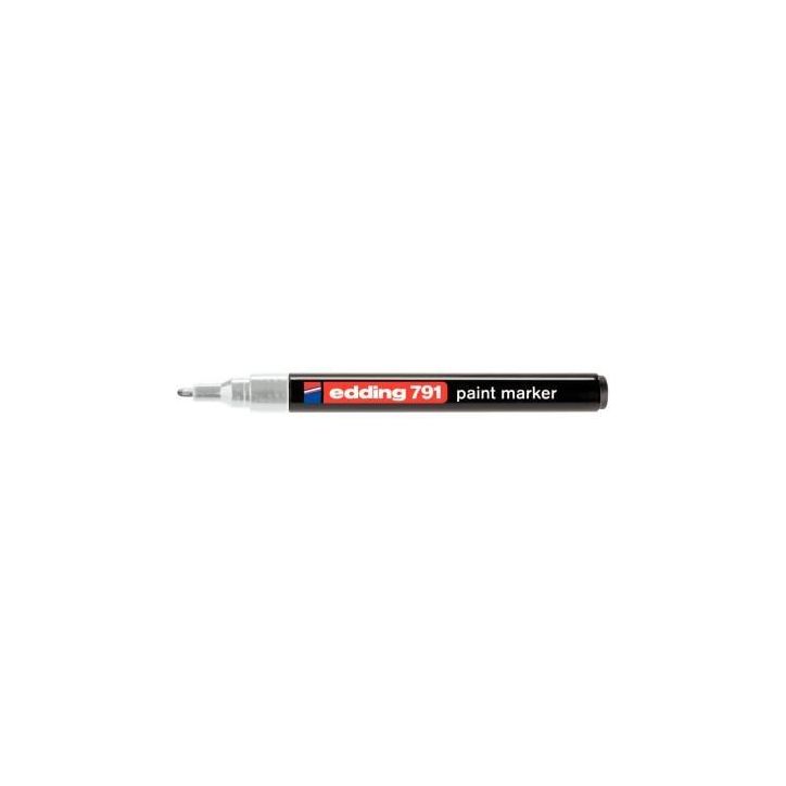 Marqueur peinture permanente E 791 pointe ogive argent 4186054 EDDING