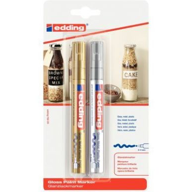 Achetez Blister de 2 marqueurs 750 or / argent 4-750-2-1-53 EDDING pas cher sur Ma Rentrée Scolaire