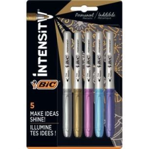 Achetez Blister de 5 marqueurs Metallic assortis 946042 BIC pas cher sur Ma Rentrée Scolaire