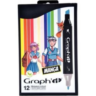Achetez Pochette de 12 markers graph'it manga GI00126 pas cher sur Ma Rentrée Scolaire
