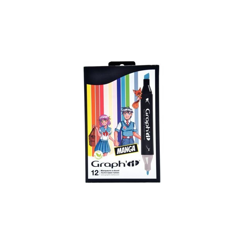 Achetez Pochette de 12 markers graph'it manga GI00126 pas cher sur Ma Rentrée Scolaire
