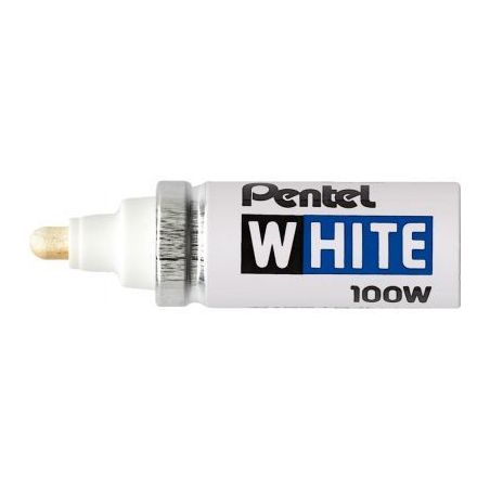 Achetez Marqueur Pentel indélébile pointe large blanc X100-W PENTEL pas cher sur Ma Rentrée Scola..