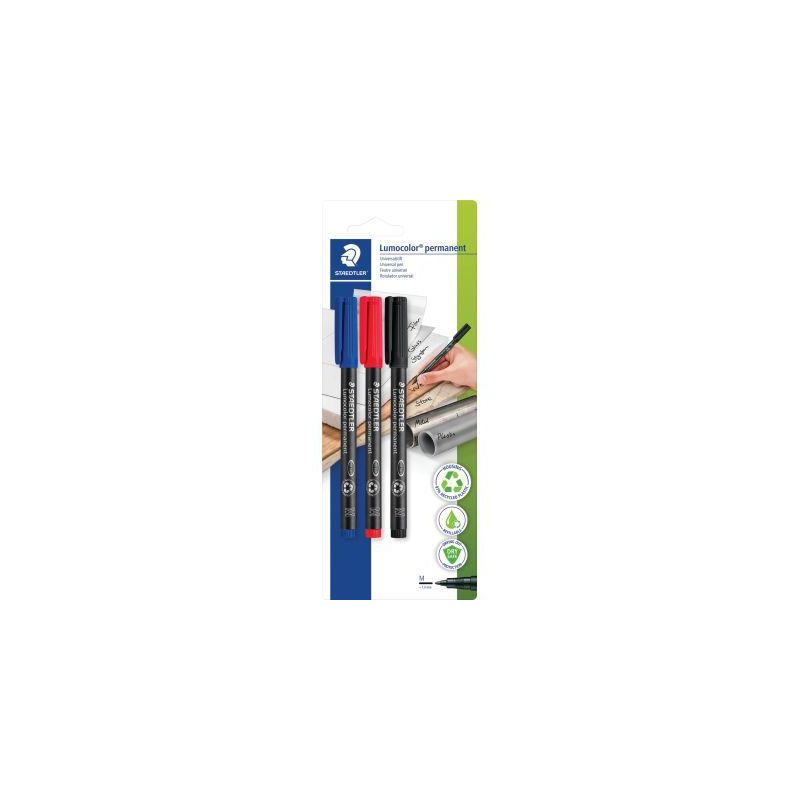 Achetez Pochette de 3 feutres Lumocolor permanents 1,0mm assortis 317-SBK3D LUMOCOLOR STAEDTLER pas .. Achetez Pochette de 3 feutres Lumocolor permanents 1,0mm assortis 317-SBK3D LUMOCOLOR STAEDTLER pas ..