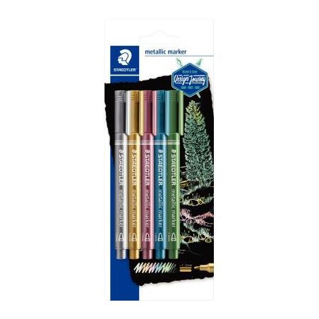 Achetez Blister de 5 marqueurs metallique assortis 8323-S BK5 STAEDTLER pas cher sur Ma Rentrée Sco..