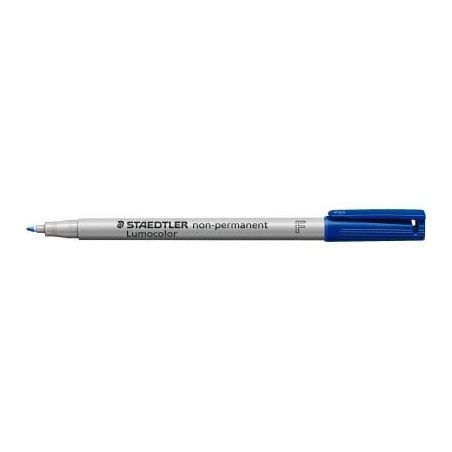 Achetez STAEDTLER Feutre multi-usages pour support lisse LUMOCOLOR Encre bleu non permanente Pointe ..