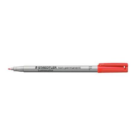 Achetez STAEDTLER Feutre multiusages pour support lisse LUMOCOLOR Encre rouge non permanente Pointe ..