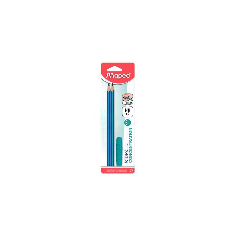 Achetez Blister de 2 crayons embout relax 854400 KIDY LEARN MAPED pas cher sur Ma Rentrée Scolaire Achetez Blister de 2 crayons embout relax 854400 KIDY LEARN MAPED pas cher sur Ma Rentrée Scolaire