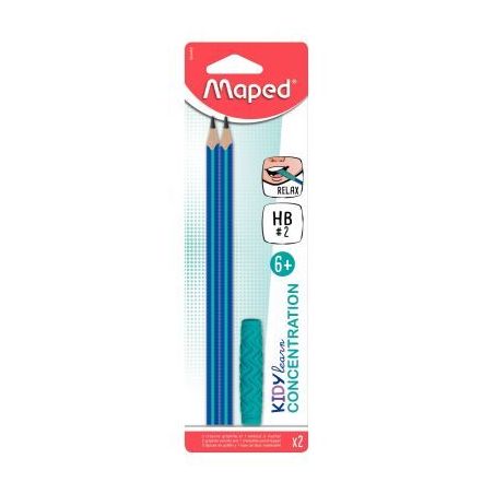 Achetez Blister de 2 crayons embout relax 854400 KIDY LEARN MAPED pas cher sur Ma Rentrée Scolaire