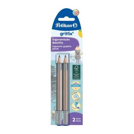Achetez Blister de 2 crayons Griffix HB 300000413 PELIKAN pas cher sur Ma Rentrée Scolaire