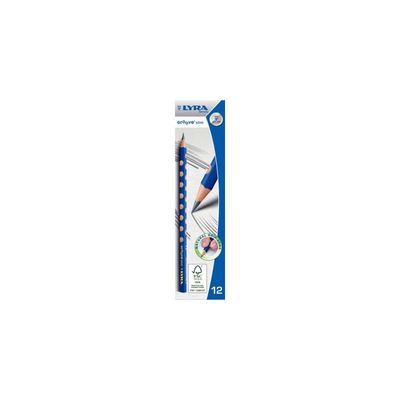 Achetez Boite de 12 crayons triangulaires graphite HB Groove slim L1760100 LYRA pas cher sur Ma Rent..