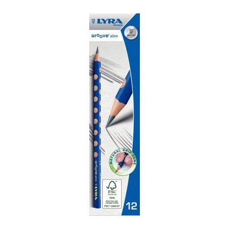 Achetez Boite de 12 crayons triangulaires graphite HB Groove slim L1760100 LYRA pas cher sur Ma Rent..