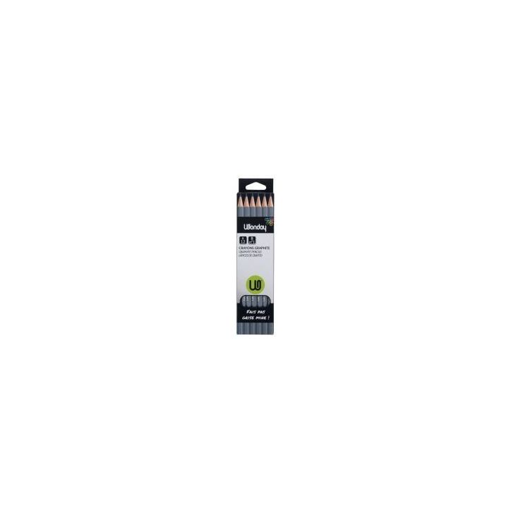 Boîte de 12 crayons graphite bout tranché B FEC090042