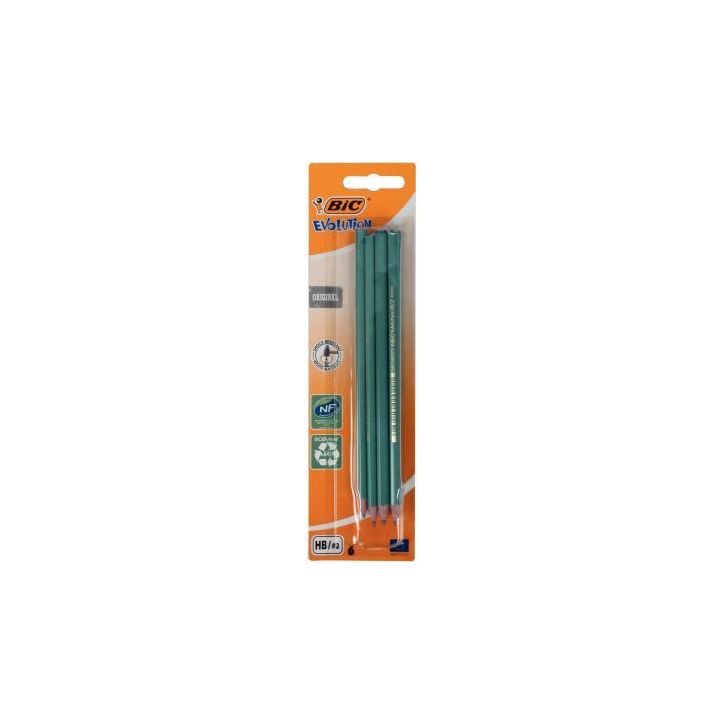 Blister de 6 crayons graphite HB Evolution 512025 EVOLUTION BIC