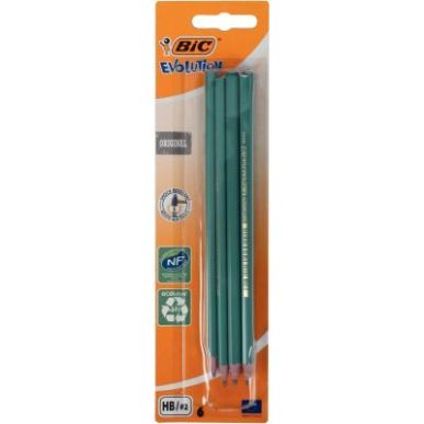 Achetez Blister de 6 crayons graphite HB Evolution 512025 EVOLUTION BIC pas cher sur Ma Rentrée Sco..