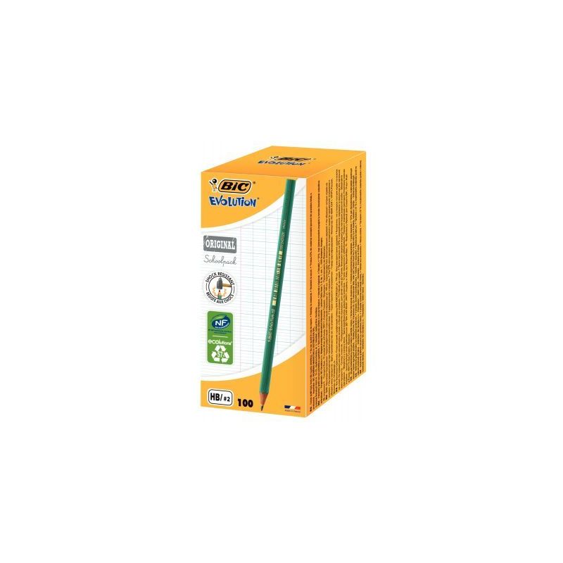 Achetez Schoolpack de 100 crayons Evolution HB dont 5 gratuits 9440761 BIC pas cher sur Ma Rentrée ..