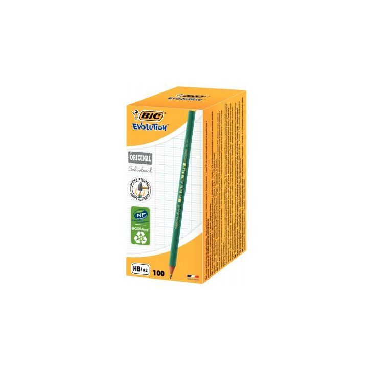 Schoolpack de 100 crayons Evolution HB dont 5 gratuits 9440761 BIC