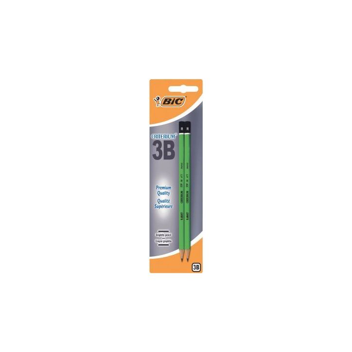 Blister de 2 crayons graphite Critérium 3B 861128 BIC