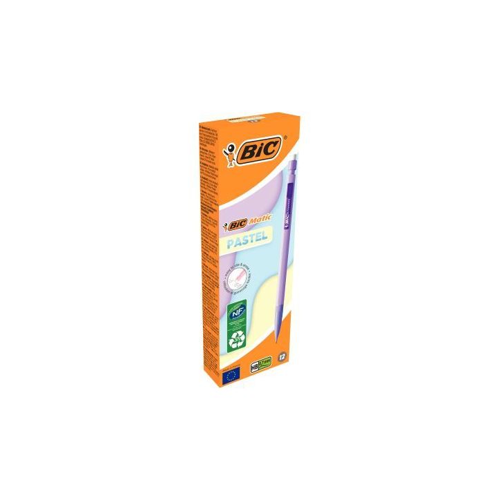 Boîte de 12 portemines Matic pastel 0,7mm assortis 511060