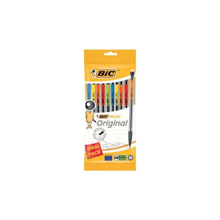 Pochette de  10 portemines HB 0,7 assortis 921215 BIC