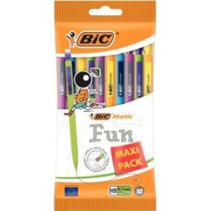 Achetez Blister de 10 portemines Matic Fun 0,7mm assortis 921216 BIC pas cher sur Ma Rentrée Scolai..