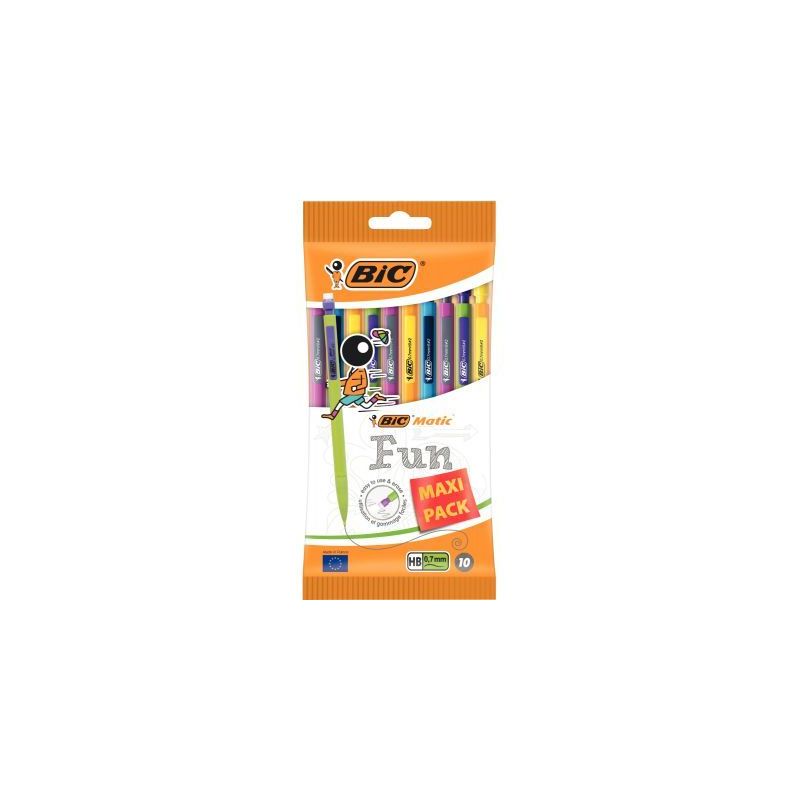 Achetez Blister de 10 portemines Matic Fun 0,7mm assortis 921216 BIC pas cher sur Ma Rentrée Scolai..