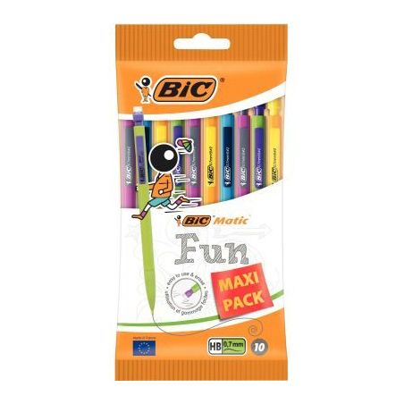 Achetez Blister de 10 portemines Matic Fun 0,7mm assortis 921216 BIC pas cher sur Ma Rentrée Scolai..
