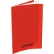 Piqûre 96 pages 21x29,7 cm, seyès 90g couverture polypropylène rouge 100102940 HAMELIN