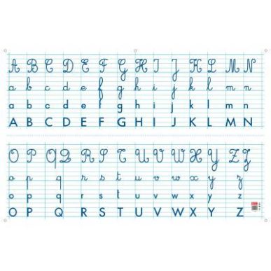 Achetez Panneau alphabet effaçable à  sec 80x120cm PAPTABLEAUALPHA pas cher sur Ma Rentrée Scola..