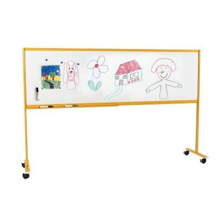 Achetez Tableau enfant sur pied 60x200 jaune 5500002 VANERUM pas cher sur Ma Rentrée Scolaire