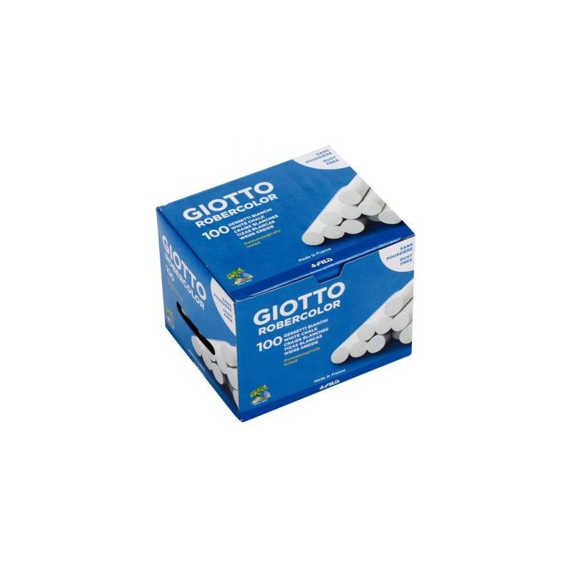 Achetez Boîte de 100 craies cylindriques Robercolor blanc F538800 GIOTTO pas cher sur Ma Rentrée S..