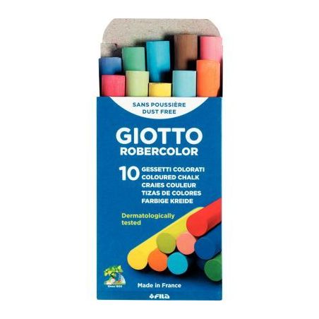 Achetez Boîte de 10 craies enrobées assortis F538900 GIOTTO pas cher sur Ma Rentrée Scolaire