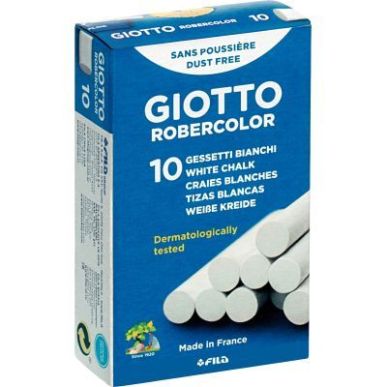 Achetez Boîte de 10 craies enrobées blanches F538700 GIOTTO pas cher sur Ma Rentrée Scolaire