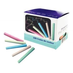 Achetez Boite de 100 craies cylindriques. assortis 3035262603703 pas cher sur Ma Rentrée Scolaire