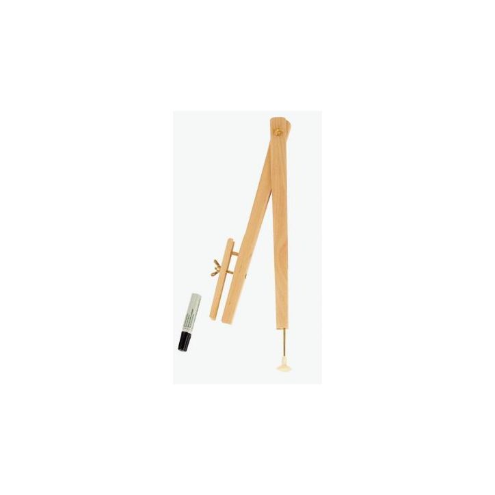 Compas à  tableau en bois pour marqueurs, modèle à  ventouse Dimensions 40 cm de longueur FTA250141