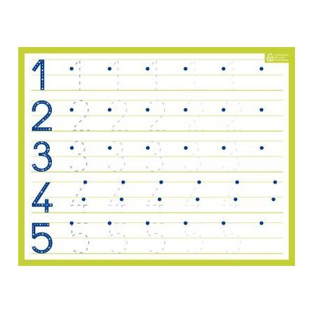 Achetez Ardoise effaçable à  sec chiffres 21x26.5cm PAPARDOISECHIFFRES pas cher sur Ma Rentrée S..