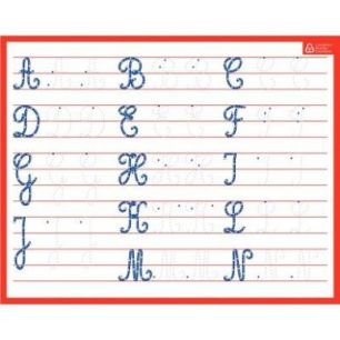 Achetez Ardoise effaçable à  sec majuscules/cursives PAPARDOISEMAJCURS pas cher sur Ma Rentrée S..