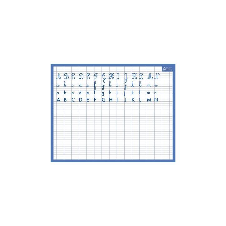 Ardoise effaçable à  sec alphabet/seyes PAPARDOISEALPHA