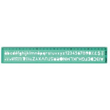 Achetez MAPED Trace-lettres en polystyrène Vert, Longueur 30 cm, hauteur des caractères 8 mm pas c..